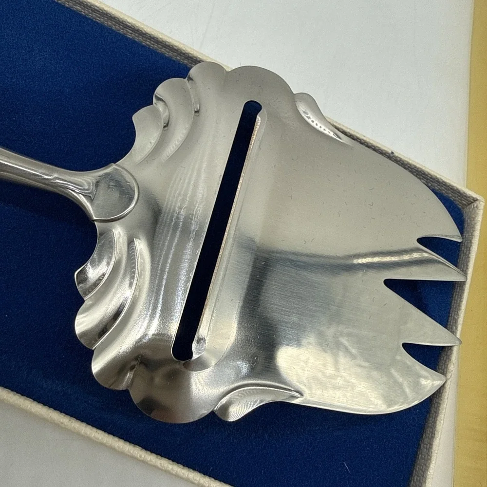 Kongetinn Hardanger Sylvplett Norwegian Pewter Cheese Slicer Stainless Steel